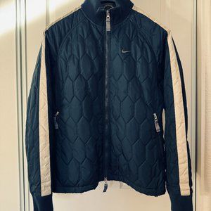 Nike quilted bomber/varsity jacket